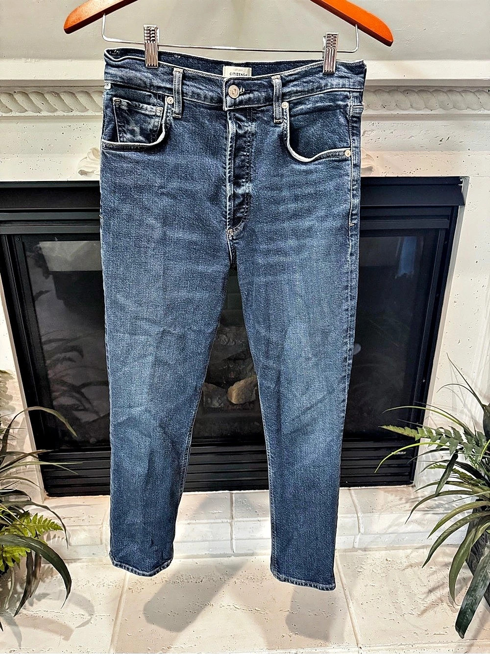 Citizens of Humanity Charlotte High Rise Crop Straight Jeans